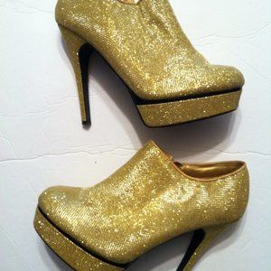 KALLI WOMEN'S SPARKLE ANKLE BOOTS  SIZE: 11